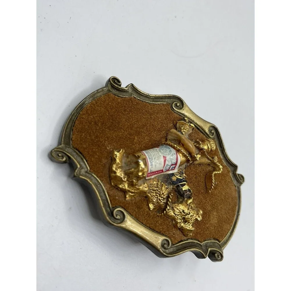 1978 Raintree Budweiser Cowboy Gold Lasso Belt Buckle